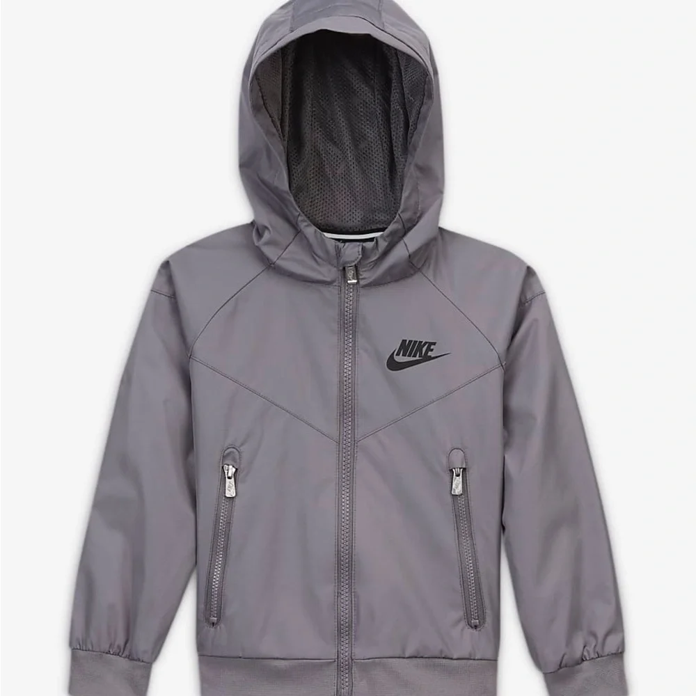 Nike Sportswear Windrunner Toddler Full-Zip Jacket gray 6 boys
